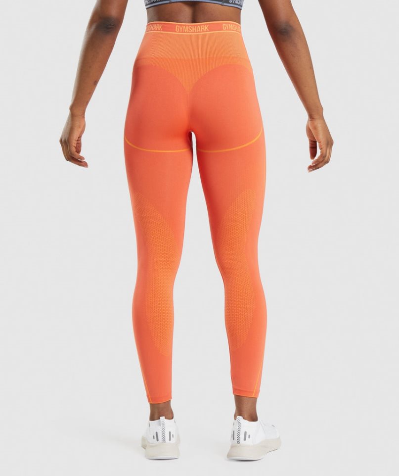 Women's Gymshark Apex Seamless High Rise Leggings Orange | NZ 7WIEVM